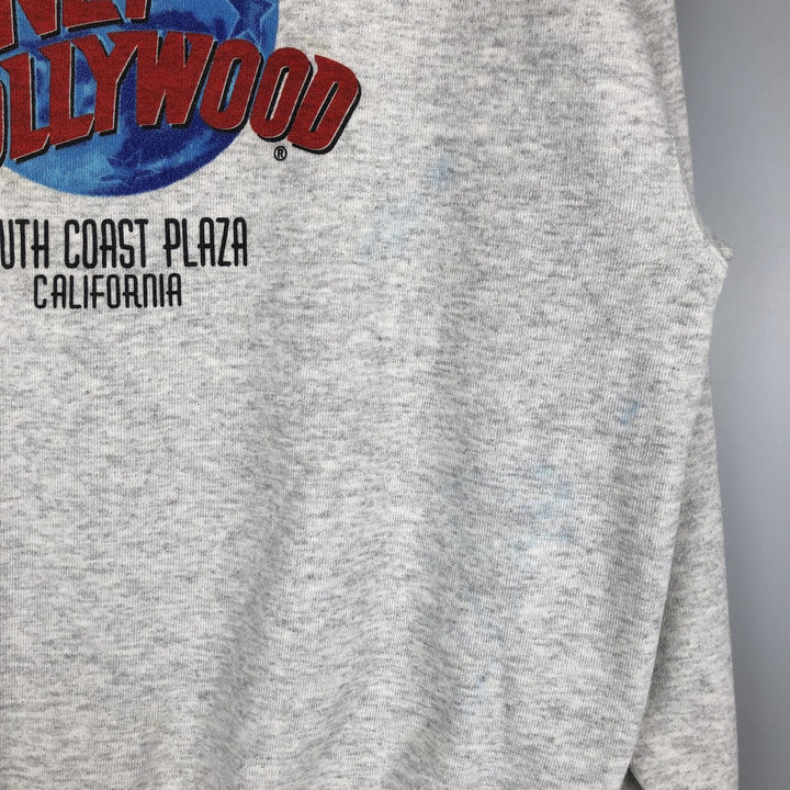90'S Planet Hollywood Advertising Sweatshirt, Made in USA, Men's M, Vintage cotton pale white type Vintage Second Hand
