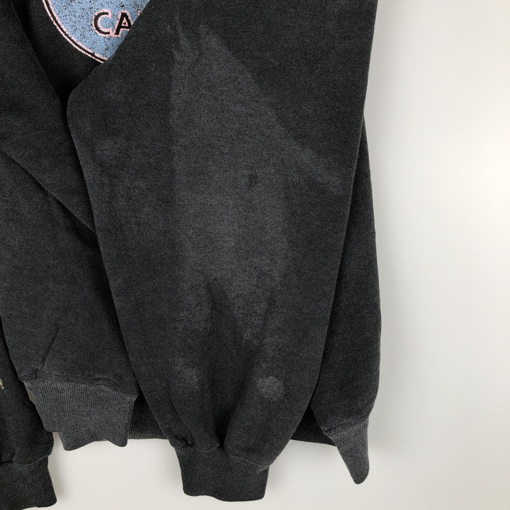 Vintage 1980'S Hanes Hard Rock Cafe Advertising Sweatshirt, Made in USA, Men's XL cotton black type Vintage Second Hand
