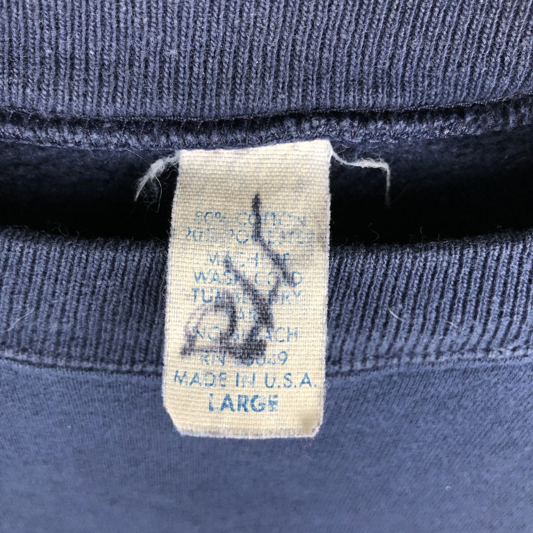 HARD ROCK CAFE Advertising Sweatshirt, Made in USA, Men's Size L cotton navy blue type Vintage Second Hand