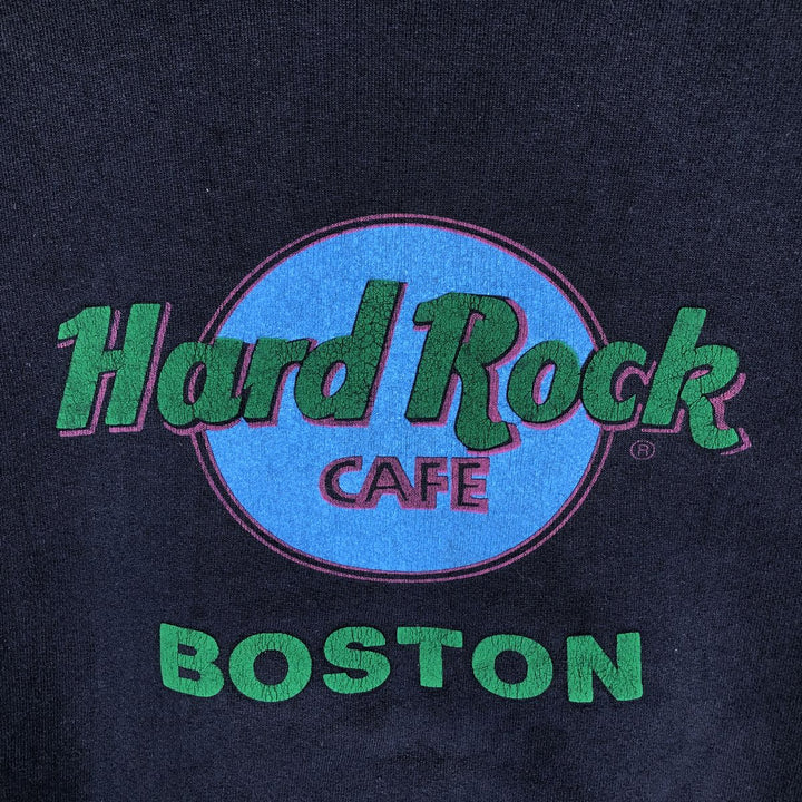HARD ROCK CAFE Advertising Sweatshirt, Made in USA, Men's Size L cotton navy blue type Vintage Second Hand