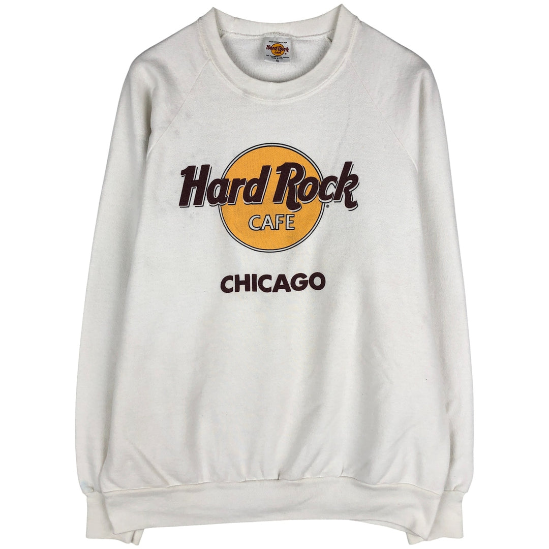 HARD ROCK CAFE Advertising Sweatshirt, Made in USA, Men's XL polyester white type Vintage Second Hand