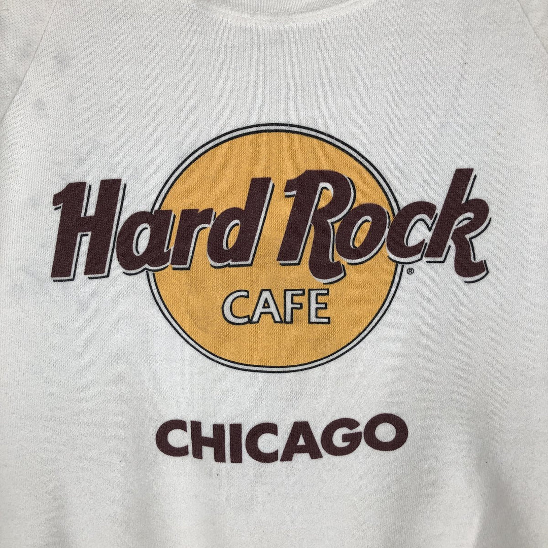 HARD ROCK CAFE Advertising Sweatshirt, Made in USA, Men's XL polyester white type Vintage Second Hand