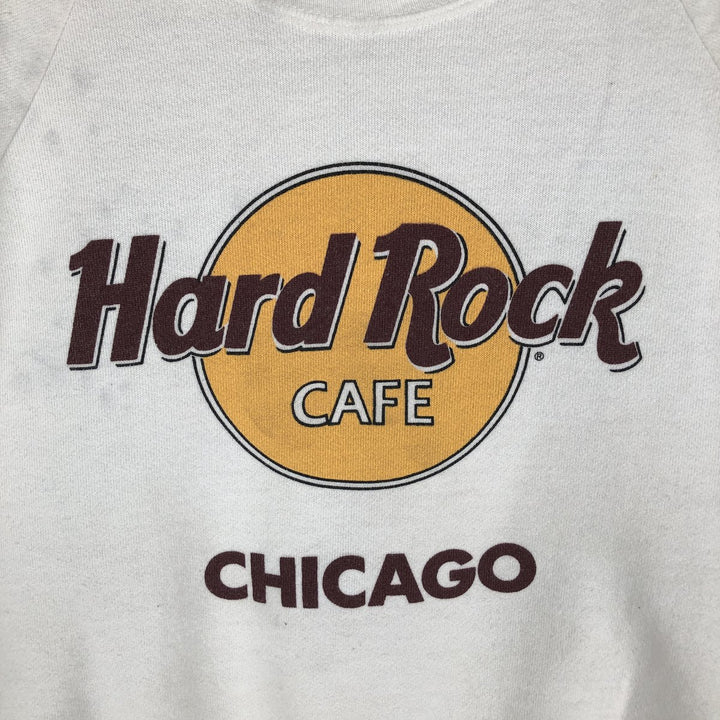 HARD ROCK CAFE Advertising Sweatshirt, Made in USA, Men's XL polyester white type Vintage Second Hand