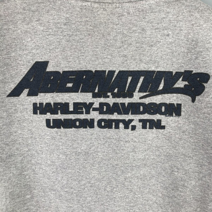 2000'S Harley-Davidson Thunder Advertising Sweatshirt, Men's XL cotton gray type Vintage Second Hand