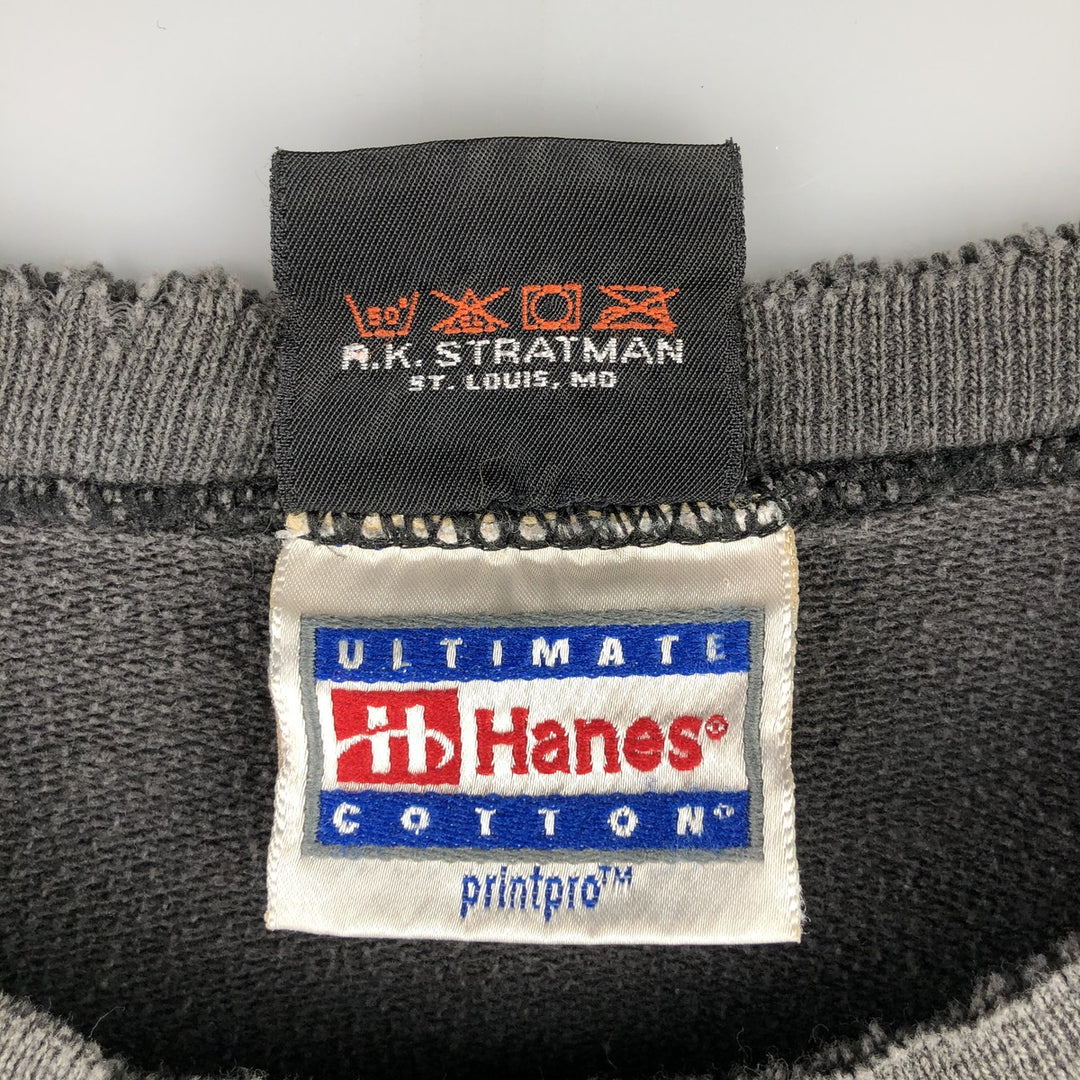 Vintage 90'S Harley-Davidson HANES Advertising Sweatshirt, Men's XL unclear Charcoal Vintage Second Hand