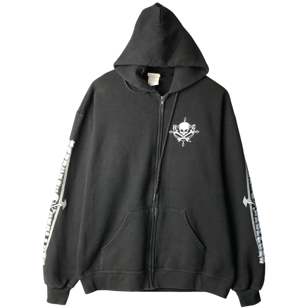 Lee Sweat Full Zip Hoodie Men's Size L cotton black type Vintage Second Hand