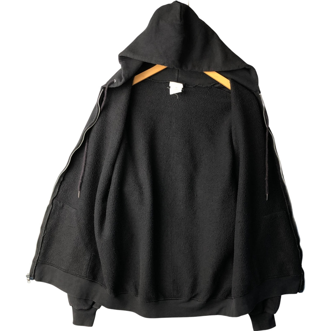 Lee Sweat Full Zip Hoodie Men's Size L cotton black type Vintage Second Hand