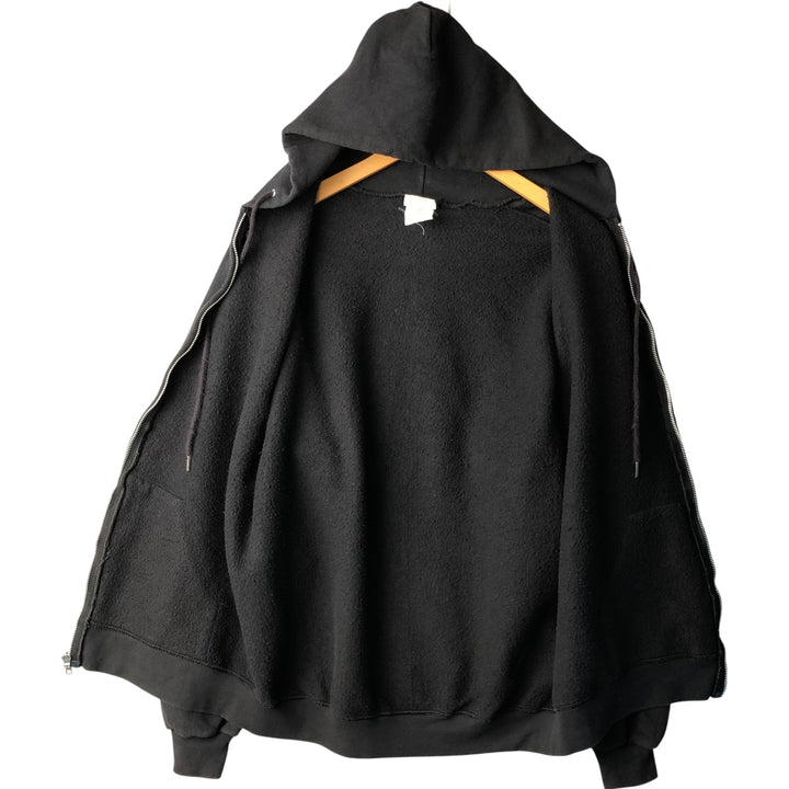 Lee Sweat Full Zip Hoodie Men's Size L cotton black type Vintage Second Hand