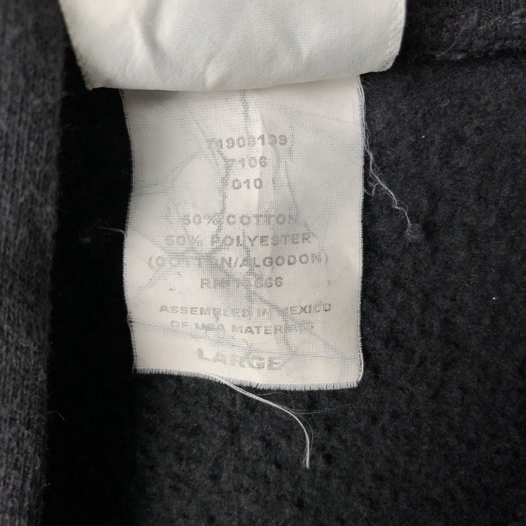 Lee Sweat Full Zip Hoodie Men's Size L cotton black type Vintage Second Hand
