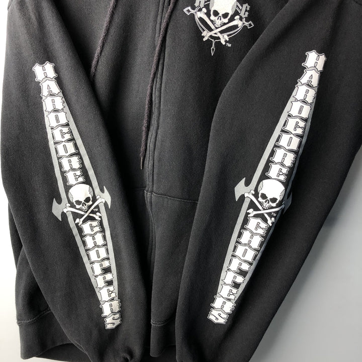 Lee Sweat Full Zip Hoodie Men's Size L cotton black type Vintage Second Hand