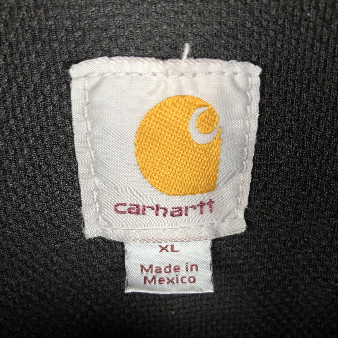 Carhartt Sweat Full Zip Hoodie Men's XL cotton black type Vintage Second Hand