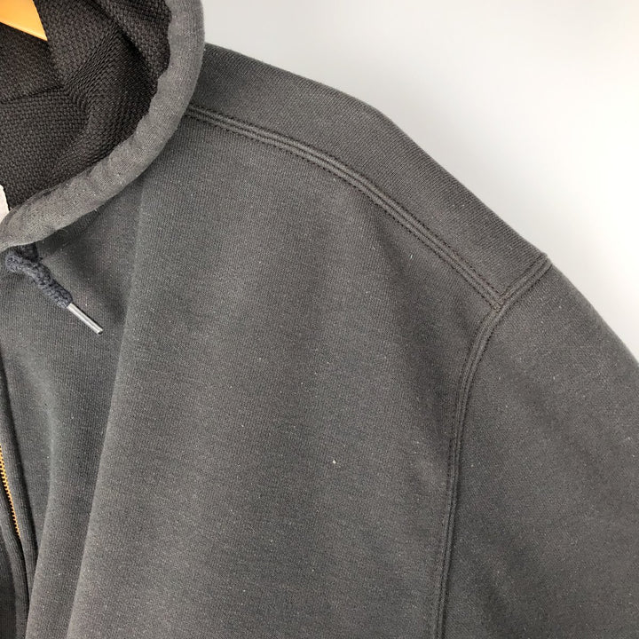 Carhartt Sweat Full Zip Hoodie Men's XL cotton black type Vintage Second Hand