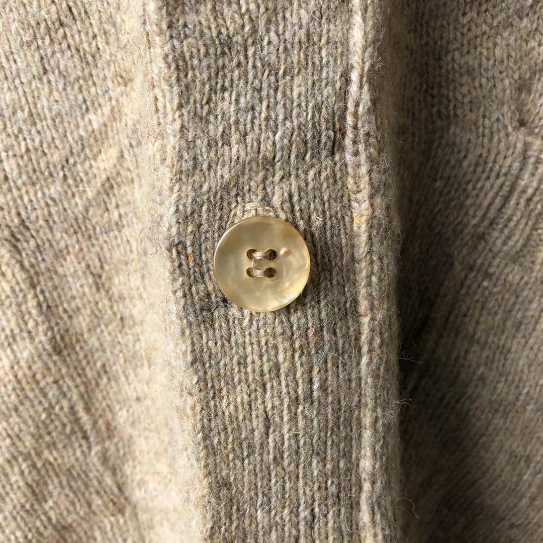 Vintage 1980'S Puritan Aquamatic wool knit cardigan, made in the USA, men's size XL wool Beige type Vintage Second Hand