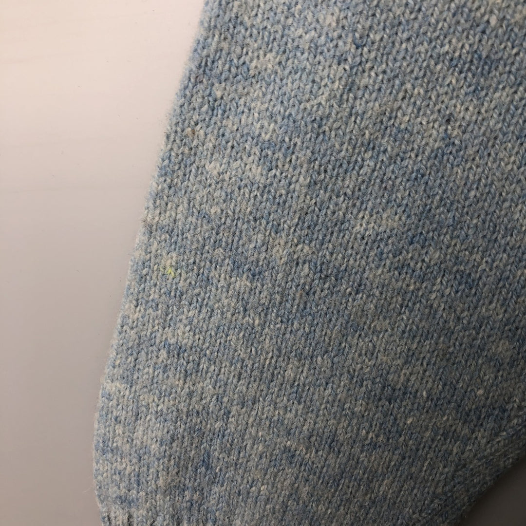 Vintage 1970'S Jantzen wool knit cardigan, made in the USA, size L, men's unclear Blue type light blue Vintage Second Hand