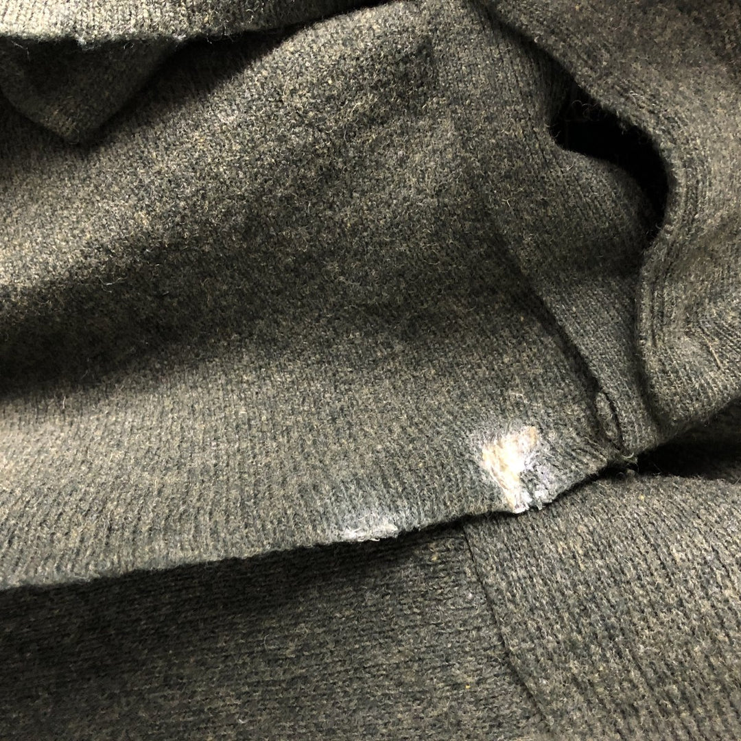 Vintage 1980'S Lacoste Chemise French Lacoste collared wool knit cardigan, size 6, men's XL Lamb wool green type Vintage Second Hand