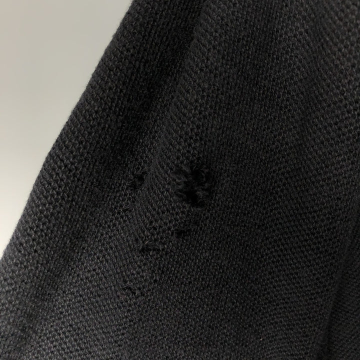Vintage 90'S Ralph Lauren POLO by Ralph Lauren long-sleeved polo shirt, Made in USA, Men's Size L cotton black type Vintage Second Hand