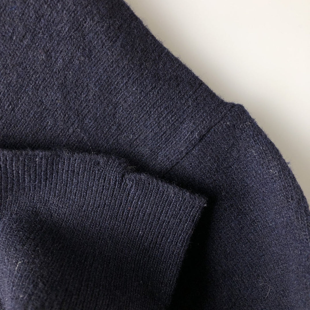 90'S Vintage Lacoste Polo Knit Sweater, Size 7, Men's XXL Lamb wool black type Vintage Second Hand