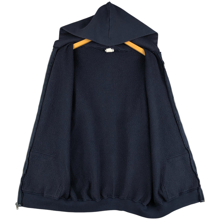 Vintage 90'S Pro Spirit full-zip sweatshirt hoodie, made in the USA, size L, men's cotton navy blue type Vintage Second Hand