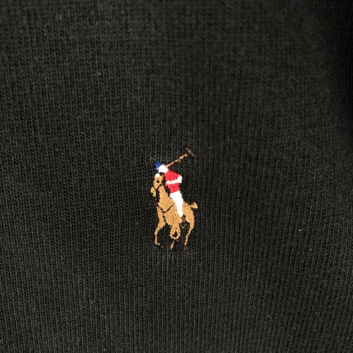 Ralph Lauren POLO by Ralph Lauren long sleeve rugby shirt, men's size L cotton black type Vintage Second Hand
