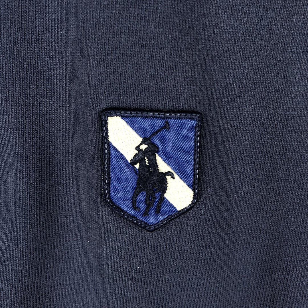 Ralph Lauren POLO by Ralph Lauren long sleeve rugby shirt, men's XL size cotton navy blue type Vintage Second Hand