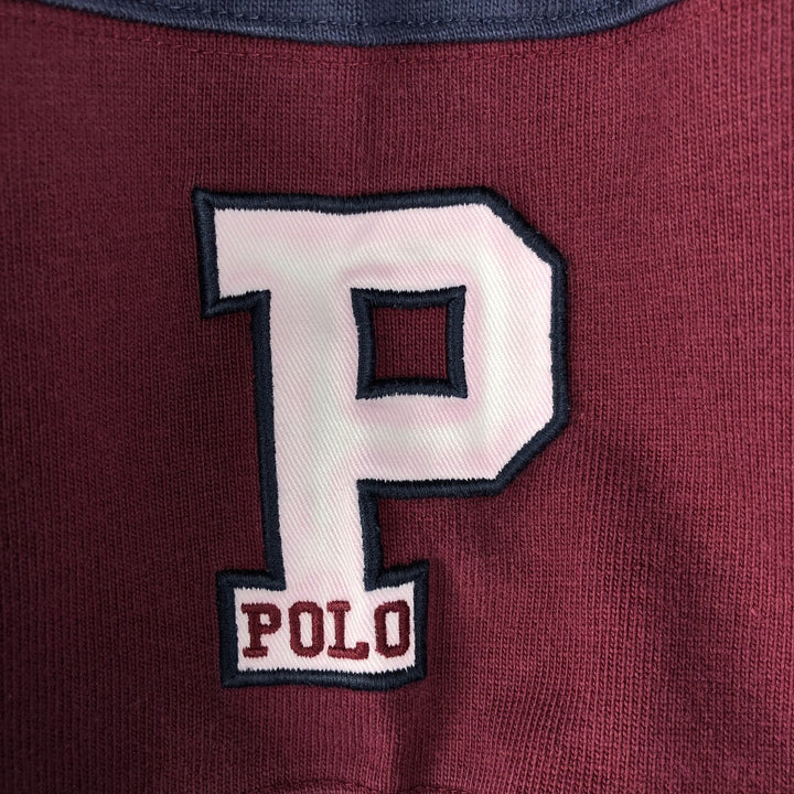 Ralph Lauren POLO by Ralph Lauren long sleeve rugby shirt, men's XL size cotton navy blue type Vintage Second Hand