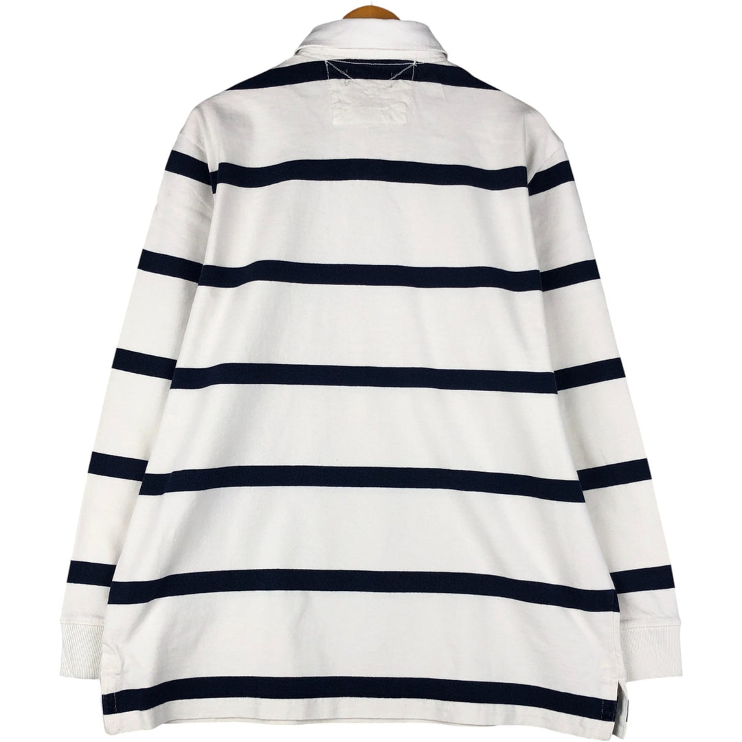 Ralph Lauren POLO by Ralph Lauren long sleeve rugby shirt, men's size L cotton white type Vintage Second Hand