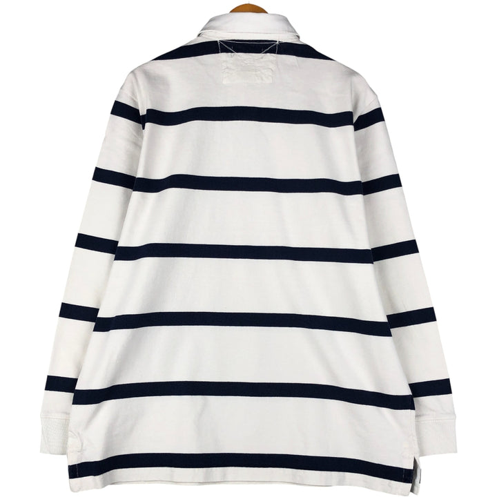 Ralph Lauren POLO by Ralph Lauren long sleeve rugby shirt, men's size L cotton white type Vintage Second Hand