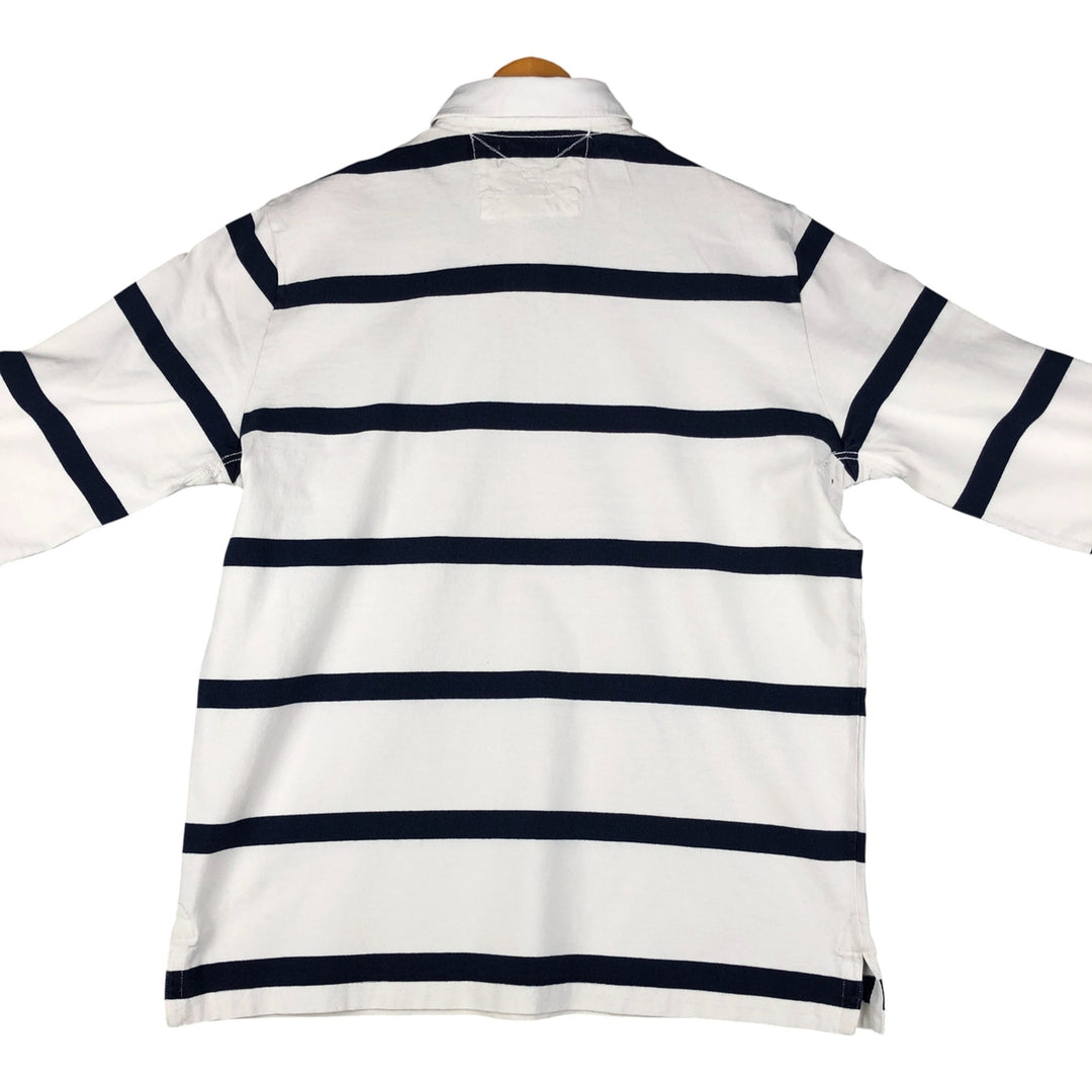Ralph Lauren POLO by Ralph Lauren long sleeve rugby shirt, men's size L cotton white type Vintage Second Hand