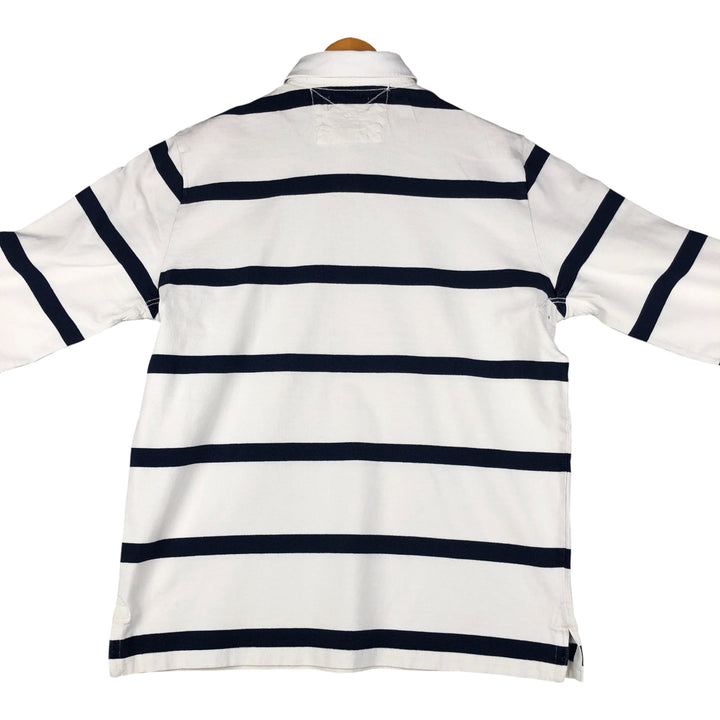 Ralph Lauren POLO by Ralph Lauren long sleeve rugby shirt, men's size L cotton white type Vintage Second Hand