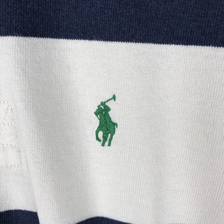 Ralph Lauren POLO by Ralph Lauren long sleeve rugby shirt, men's size L cotton white type Vintage Second Hand