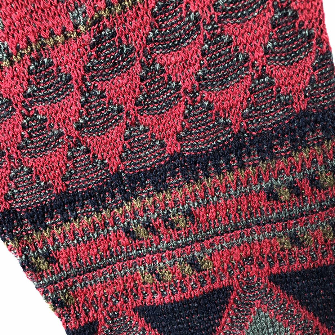 Pendleton PENDLETON all-over print wool knit sweater, made in the USA, men's size M wool red type Vintage Second Hand