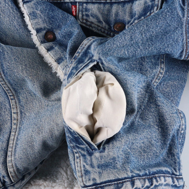 Vintage 80s-90'S Levi's denim jacket, made in the USA, men's size XL unclear blue type Vintage Second Hand