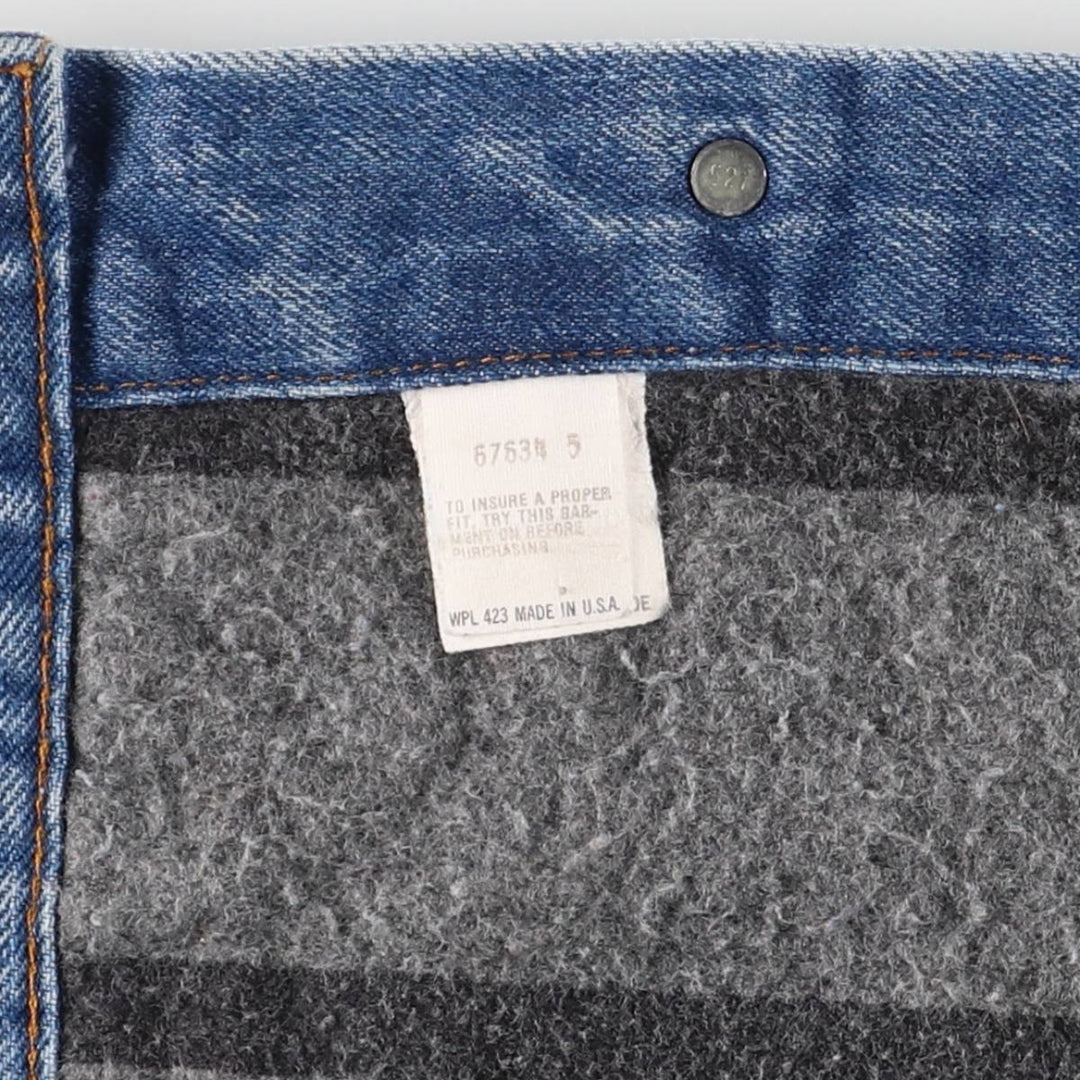 Vintage 1980'S Levi's 71506-0314 denim jacket, made in the USA, size XL. unclear blue type Vintage Second Hand