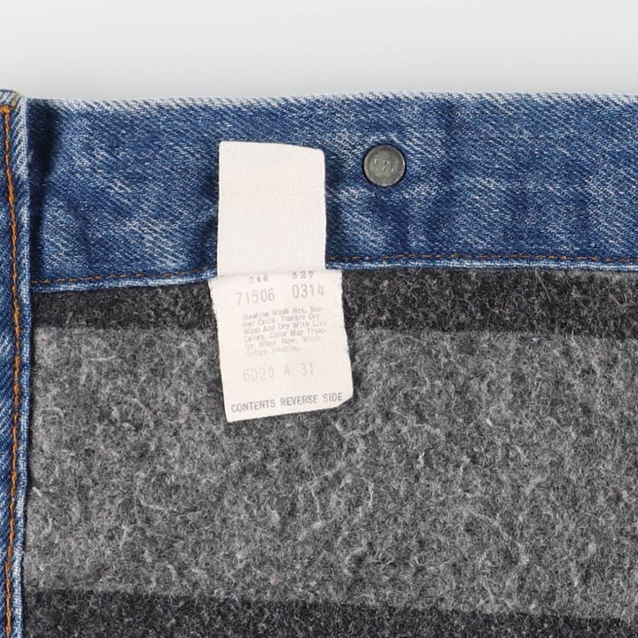 Vintage 1980'S Levi's 71506-0314 denim jacket, made in the USA, size XL. unclear blue type Vintage Second Hand