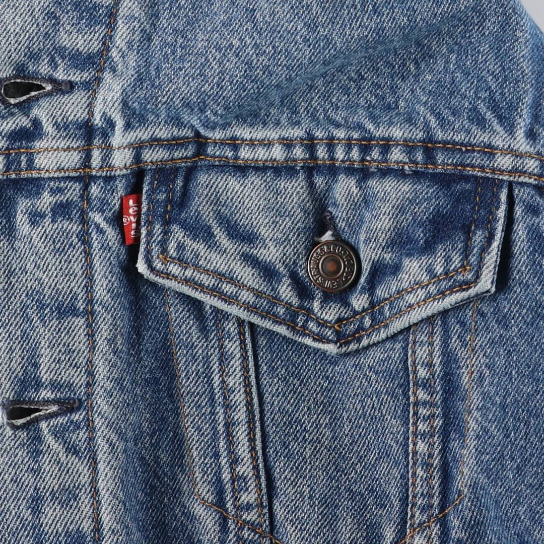 90'S Levi's 71506-0316 denim jacket, made in the USA, men's size M, vintage cotton blue type Vintage Second Hand