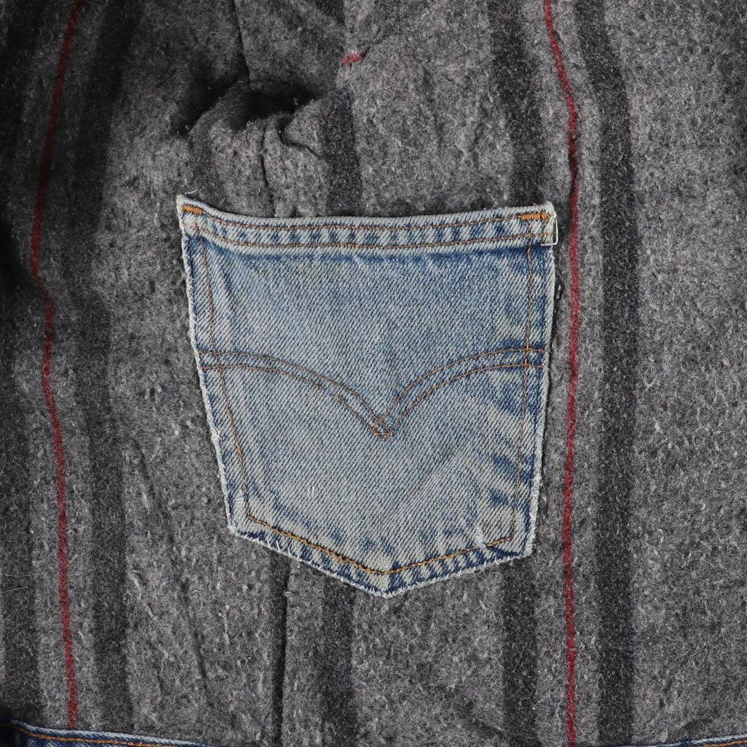 90'S Levi's 71506-0316 denim jacket, made in the USA, men's size M, vintage cotton blue type Vintage Second Hand