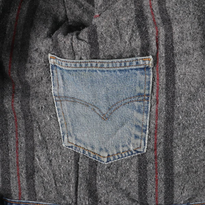 90'S Levi's 71506-0316 denim jacket, made in the USA, men's size M, vintage cotton blue type Vintage Second Hand