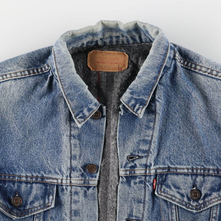 90'S Levi's 71506-0316 denim jacket, made in the USA, men's size M, vintage cotton blue type Vintage Second Hand