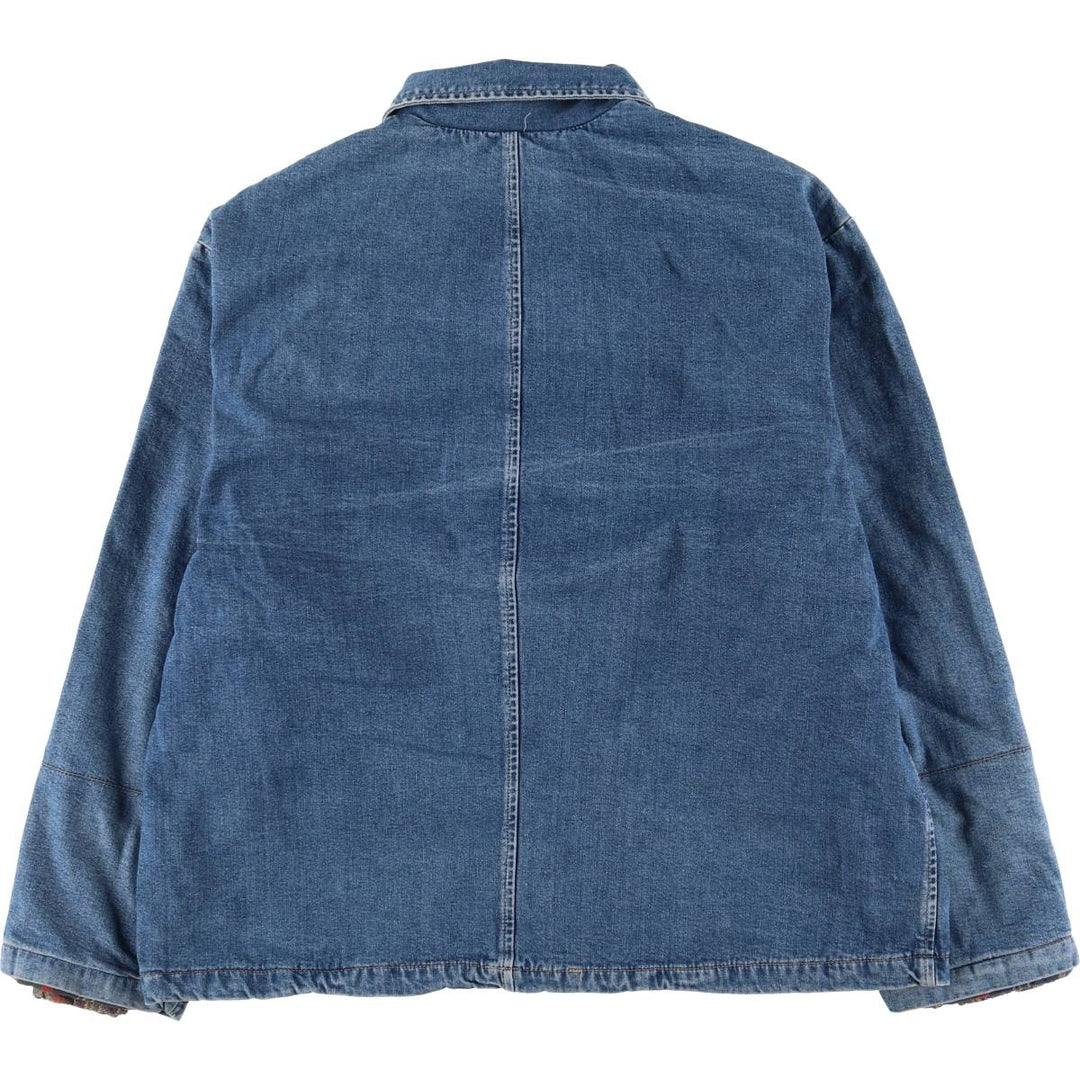 90'S Guess denim jacket, made in Canada, men's size XL, vintage cotton blue type Vintage Second Hand