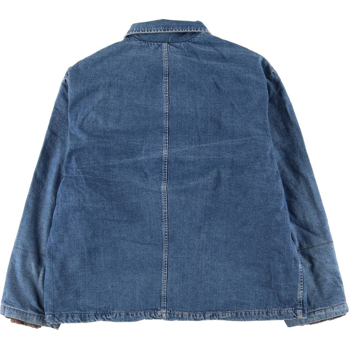 90'S Guess denim jacket, made in Canada, men's size XL, vintage cotton blue type Vintage Second Hand