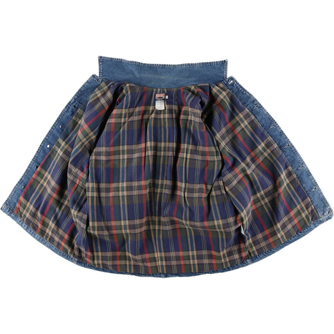 90'S Guess denim jacket, made in Canada, men's size XL, vintage cotton blue type Vintage Second Hand