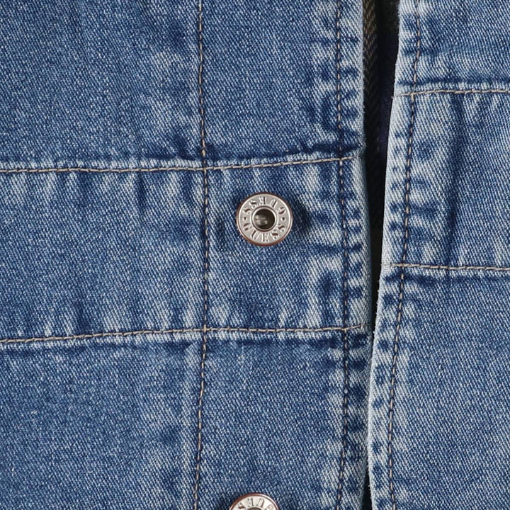 90'S Guess denim jacket, made in Canada, men's size XL, vintage cotton blue type Vintage Second Hand