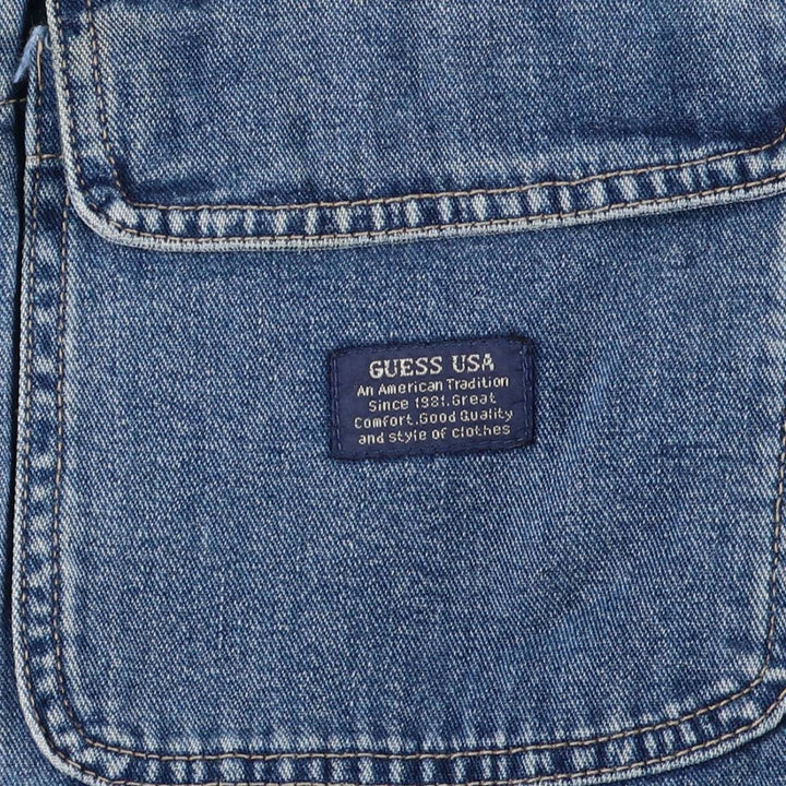 90'S Guess denim jacket, made in Canada, men's size XL, vintage cotton blue type Vintage Second Hand