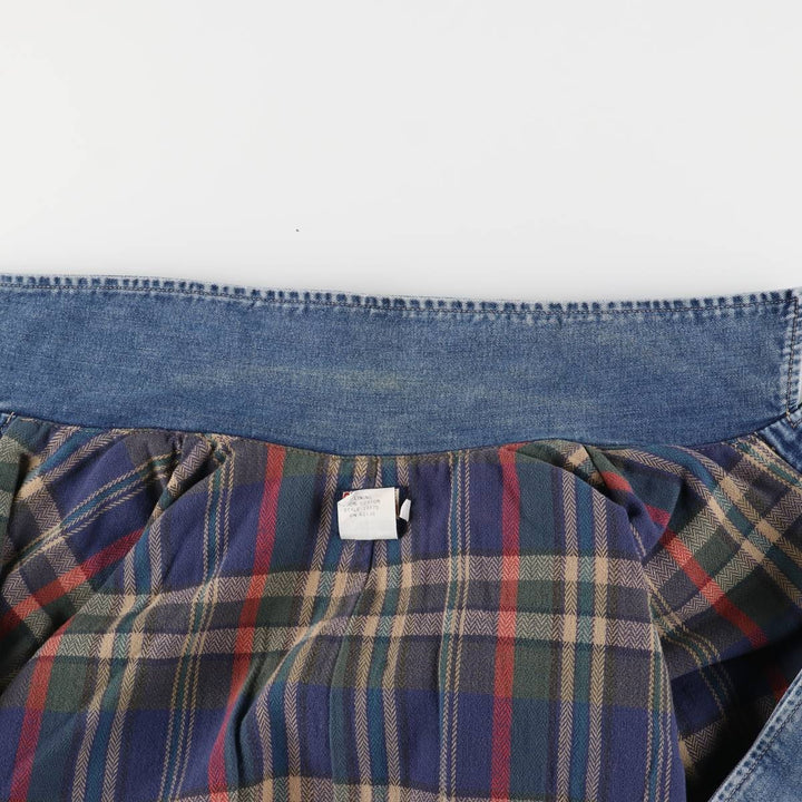 90'S Guess denim jacket, made in Canada, men's size XL, vintage cotton blue type Vintage Second Hand