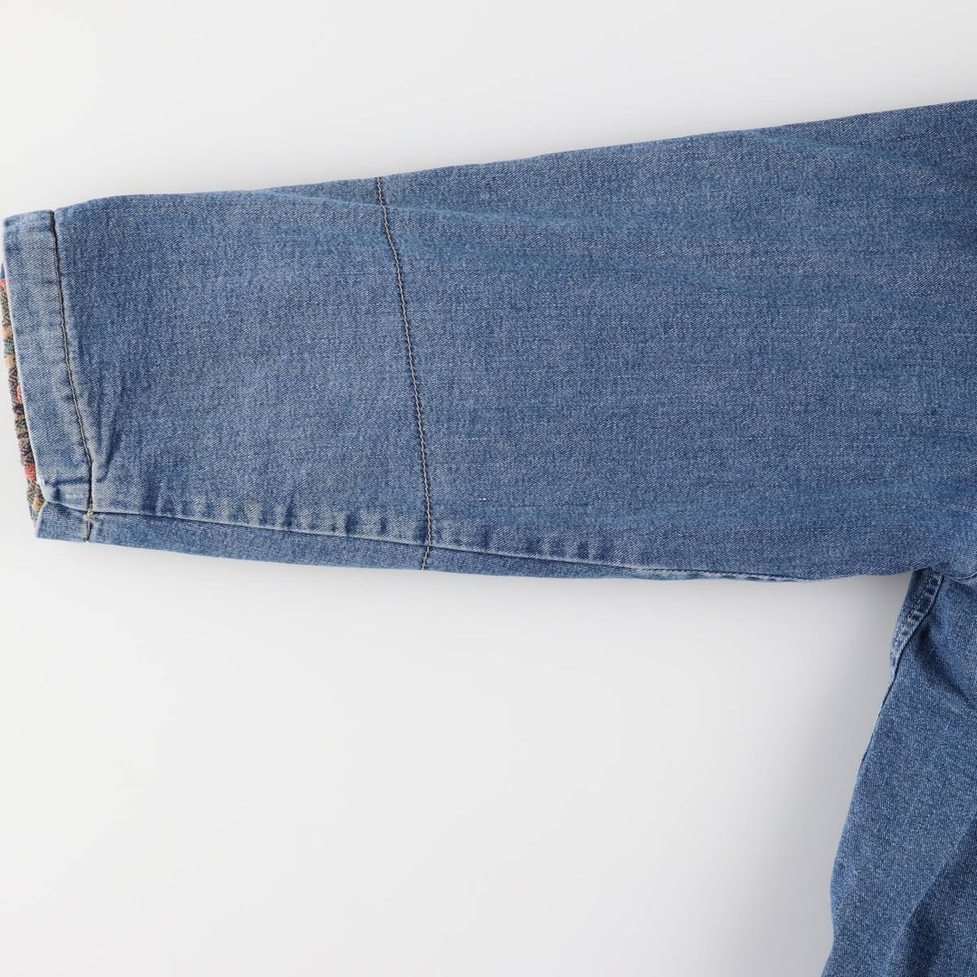 90'S Guess denim jacket, made in Canada, men's size XL, vintage cotton blue type Vintage Second Hand