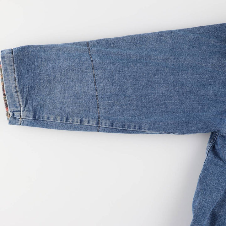 90'S Guess denim jacket, made in Canada, men's size XL, vintage cotton blue type Vintage Second Hand