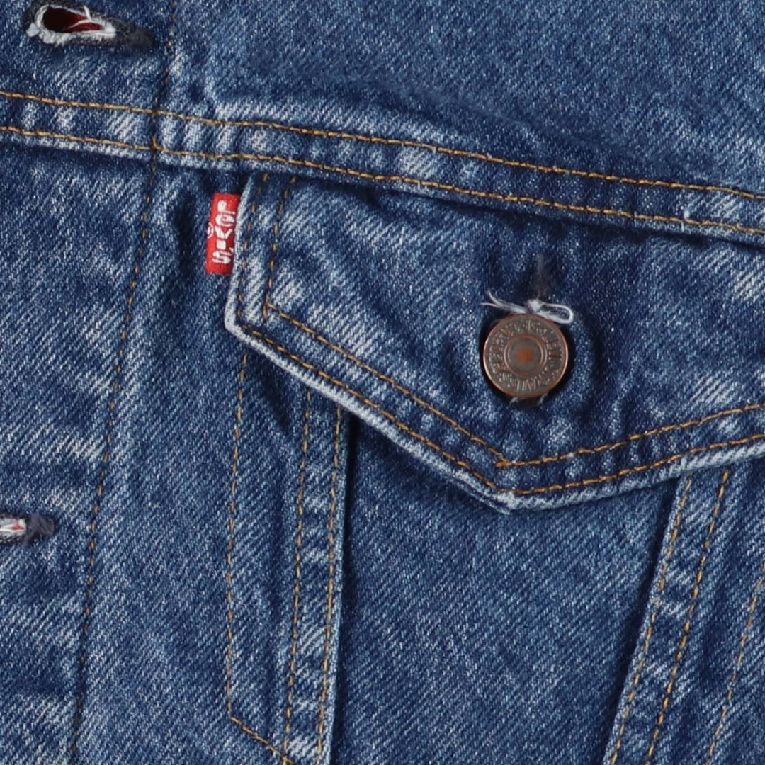 Vintage 80s-90'S Levi's 71411-0816 denim jacket, made in the USA, size M. cotton blue type Vintage Second Hand