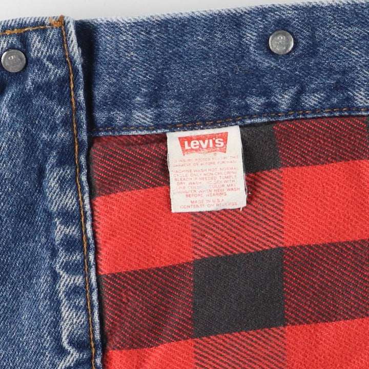 Vintage 80s-90'S Levi's 71411-0816 denim jacket, made in the USA, size M. cotton blue type Vintage Second Hand