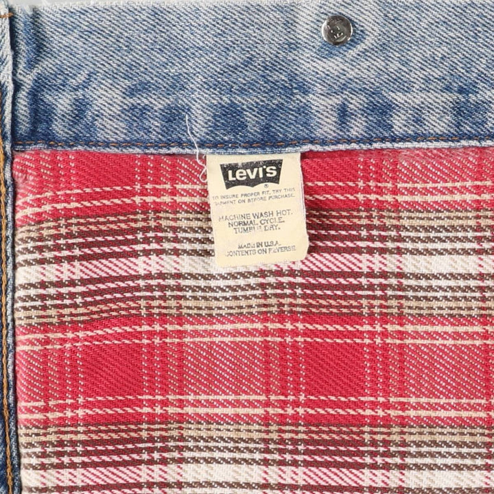 90'S Levi's 57696-0790 denim jacket, made in the USA, men's size XL, vintage cotton blue type Vintage Second Hand