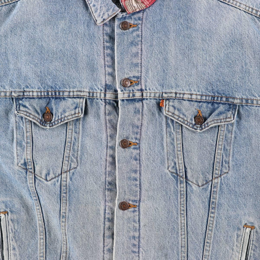 90'S Levi's 57696-0790 denim jacket, made in the USA, men's size XL, vintage cotton blue type Vintage Second Hand
